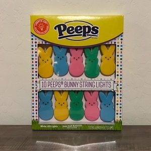 Peeps Easter Bunny String Lights 10ct Easter Spring Decor